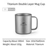 Naturehike Titanium Double Layer Mug Titanium