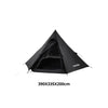 BlackDog Pyramid Tent - Silver Coated/Black(M)