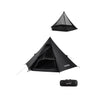 BlackDog Pyramid Tent - Silver Coated/Black(M)