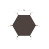 NatureHike NH20ZP013 Hexagon Ranch Pyramid Tent(3-4person) and NH21PJ049 Hexagon Ranch Pyramid Tent Mat