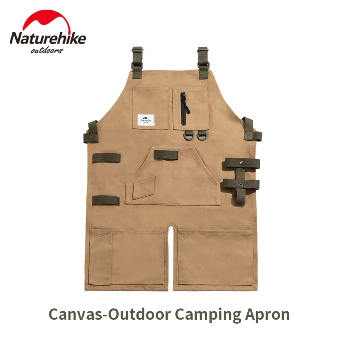 Naturehike Canvas-Outdoor Camping Apron Khaki