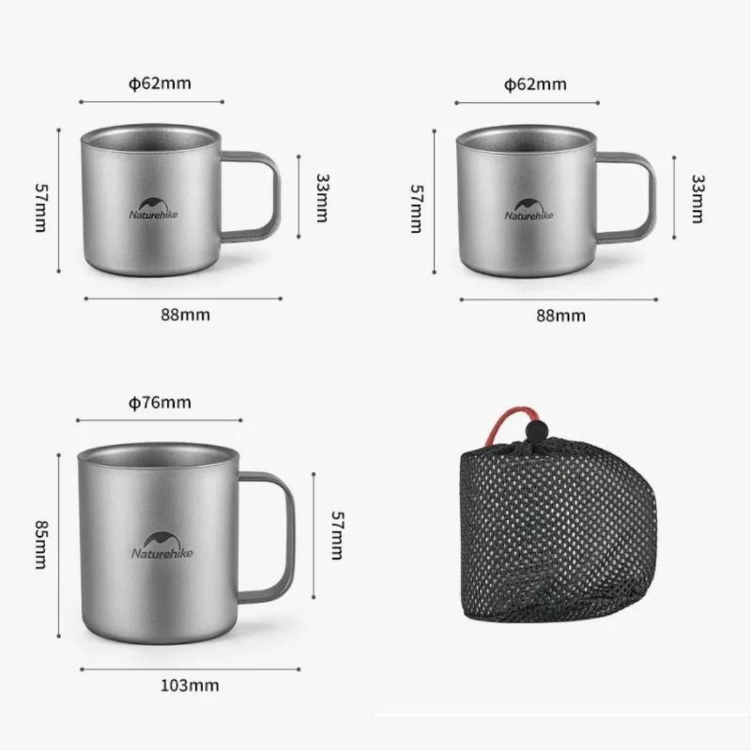 Naturehike Titanium Double Layer Mug Titanium