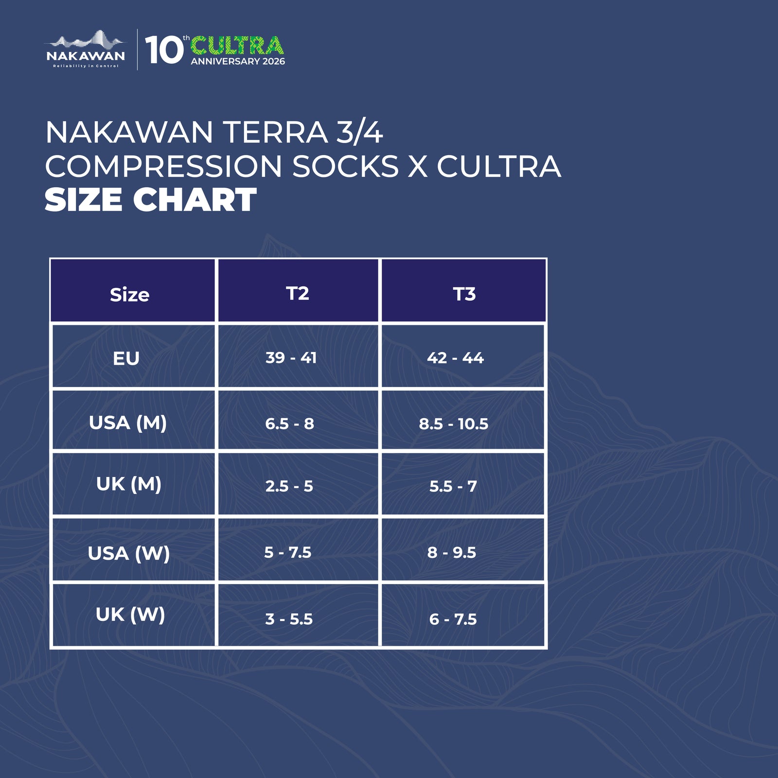 TMB100 | Nakawan x TERRA 3/4 Compression Socks