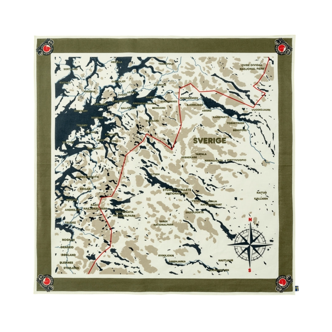 Fjallraven Swedish Classic Map Scarf