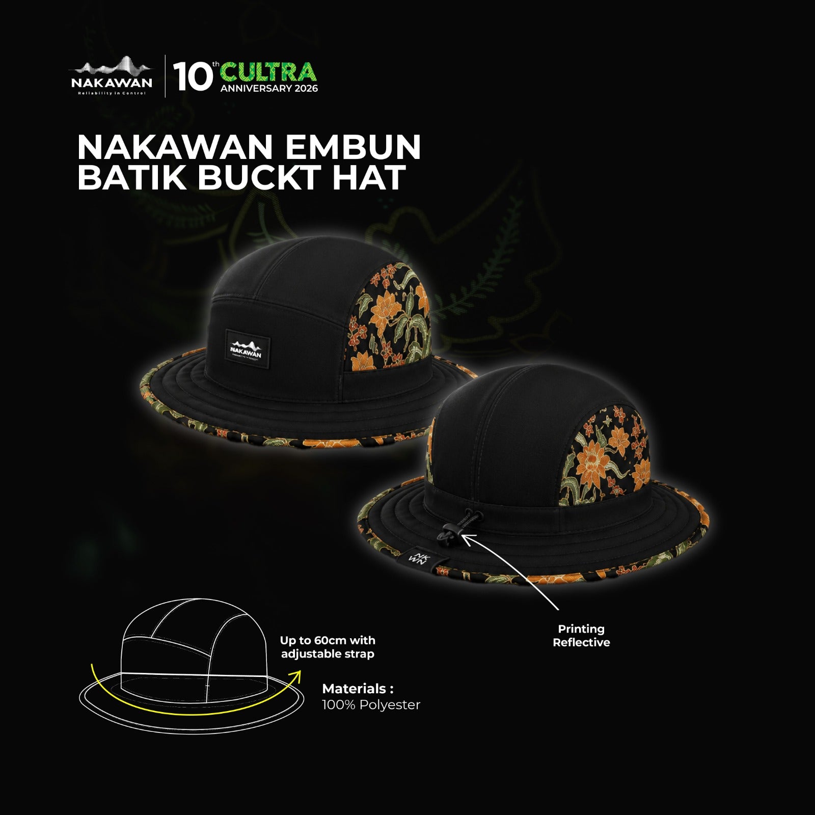 Nakawan EMBUN Batik Bucket Hat