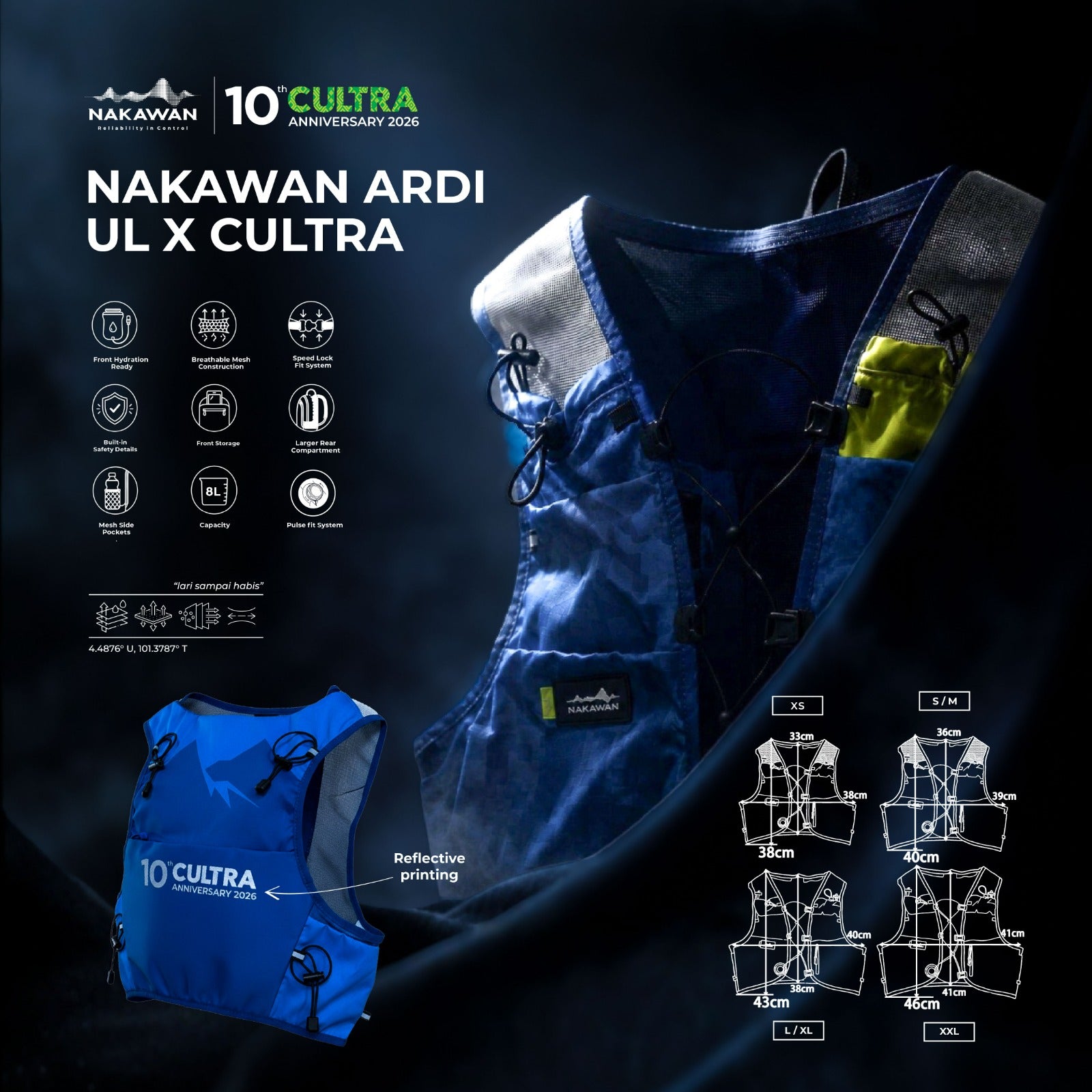 Nakawan Ardi UL x CULTRA Running Vest
