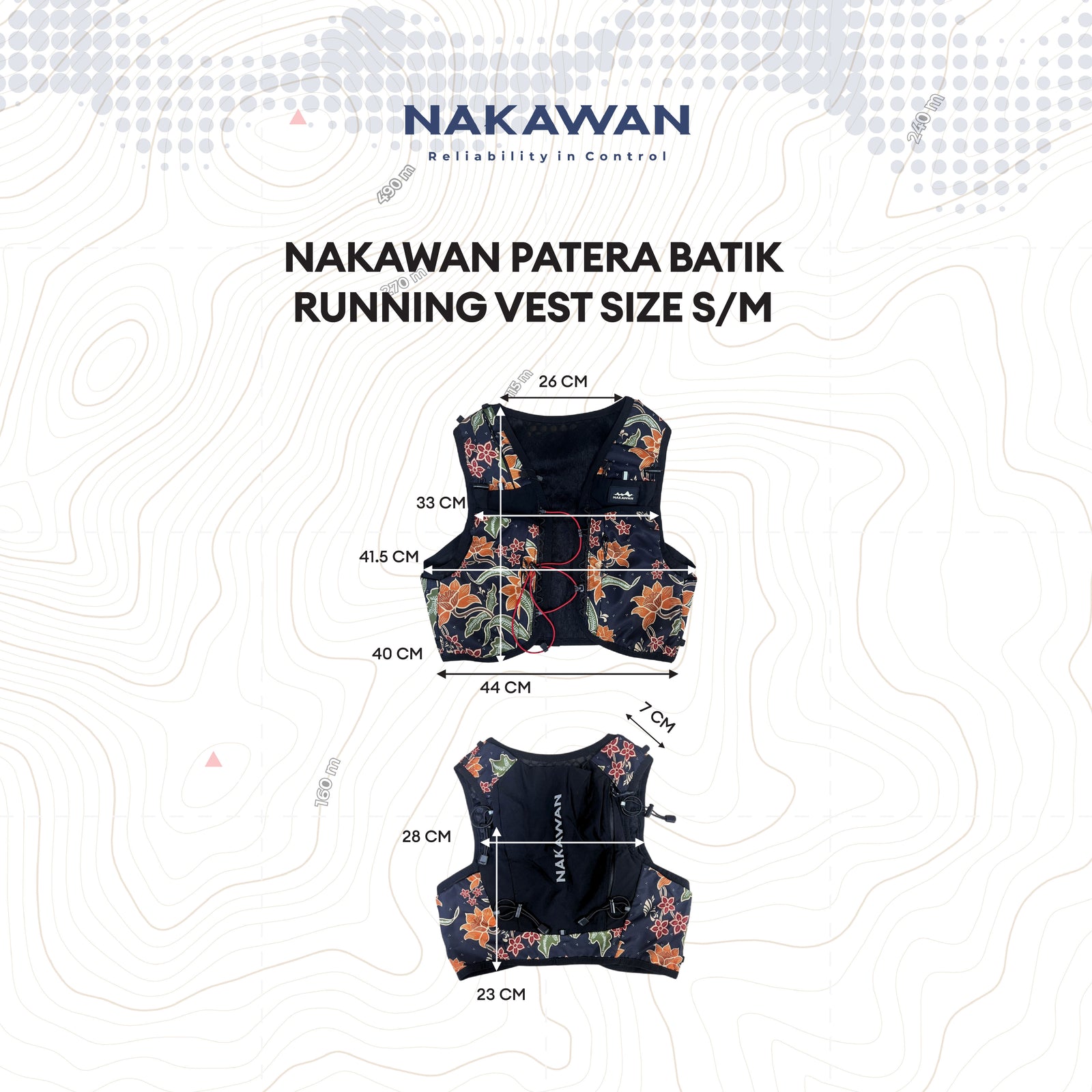 Nakawan Patera Batik Running Vest