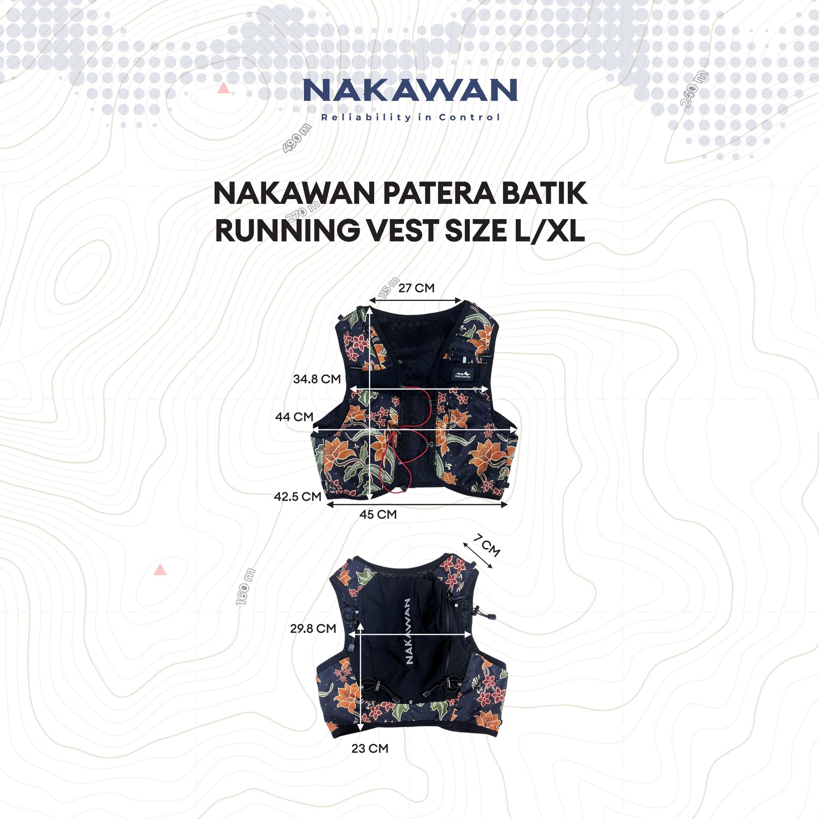 Nakawan Patera Batik Running Vest