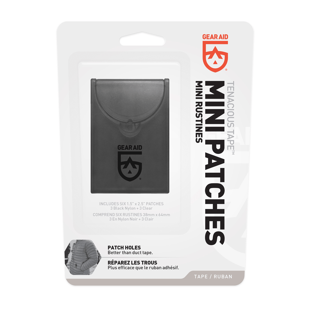 Gear Aid Tenacious Tape Mini Patches Black & Clear 1.5" x 2.5"