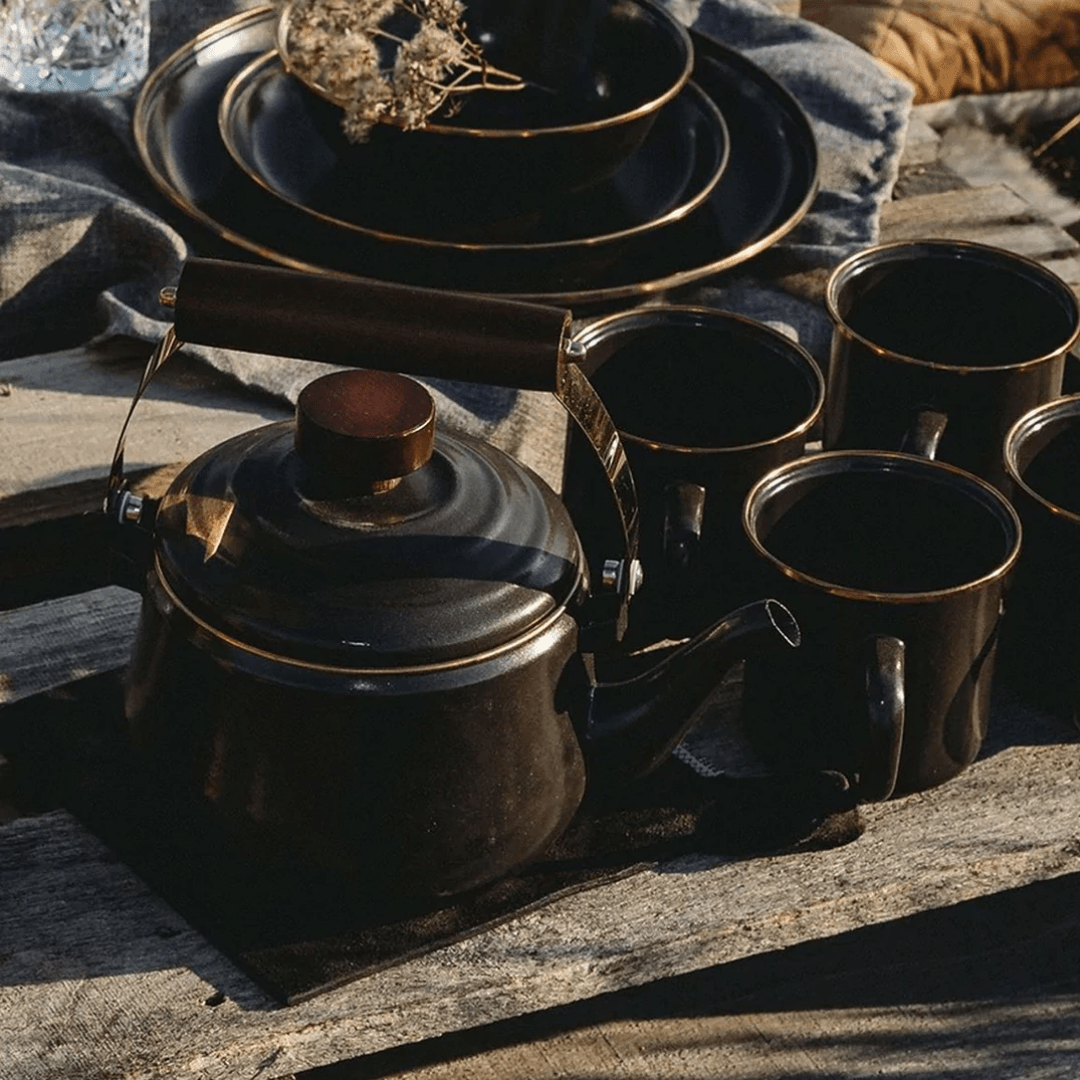 Barebones Enamel Teapot