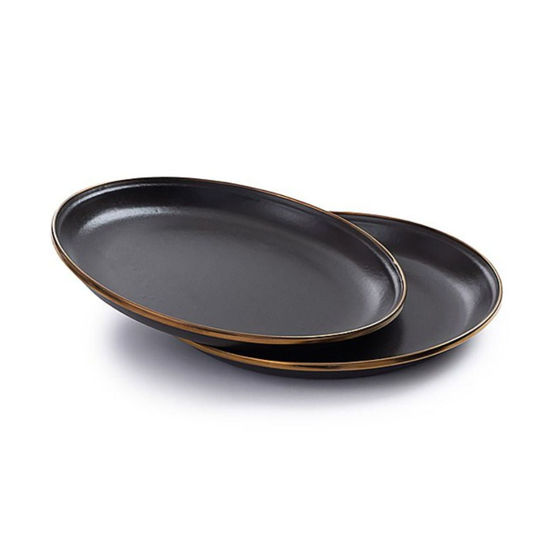 Barebones Enamel Plate - Set of 2