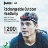 Wuben H1 Headlamp 1200 Lumens