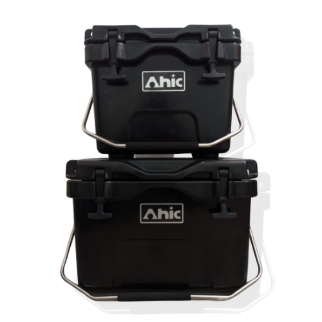 AHIC RH 45qt large Food grade LLDPE bear resistance rotomolded cooler tackle  box for fishing