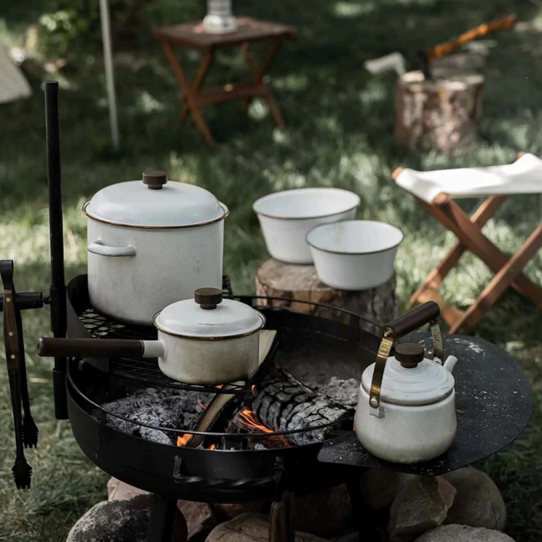 Barebones Enamel Saucepan