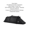 Naturehike Aries Alpha tunnel tent for 4-6 man(without tarp pole) - Black Vinyl