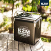 KZM Black Cube Ice Cooler 13L Black