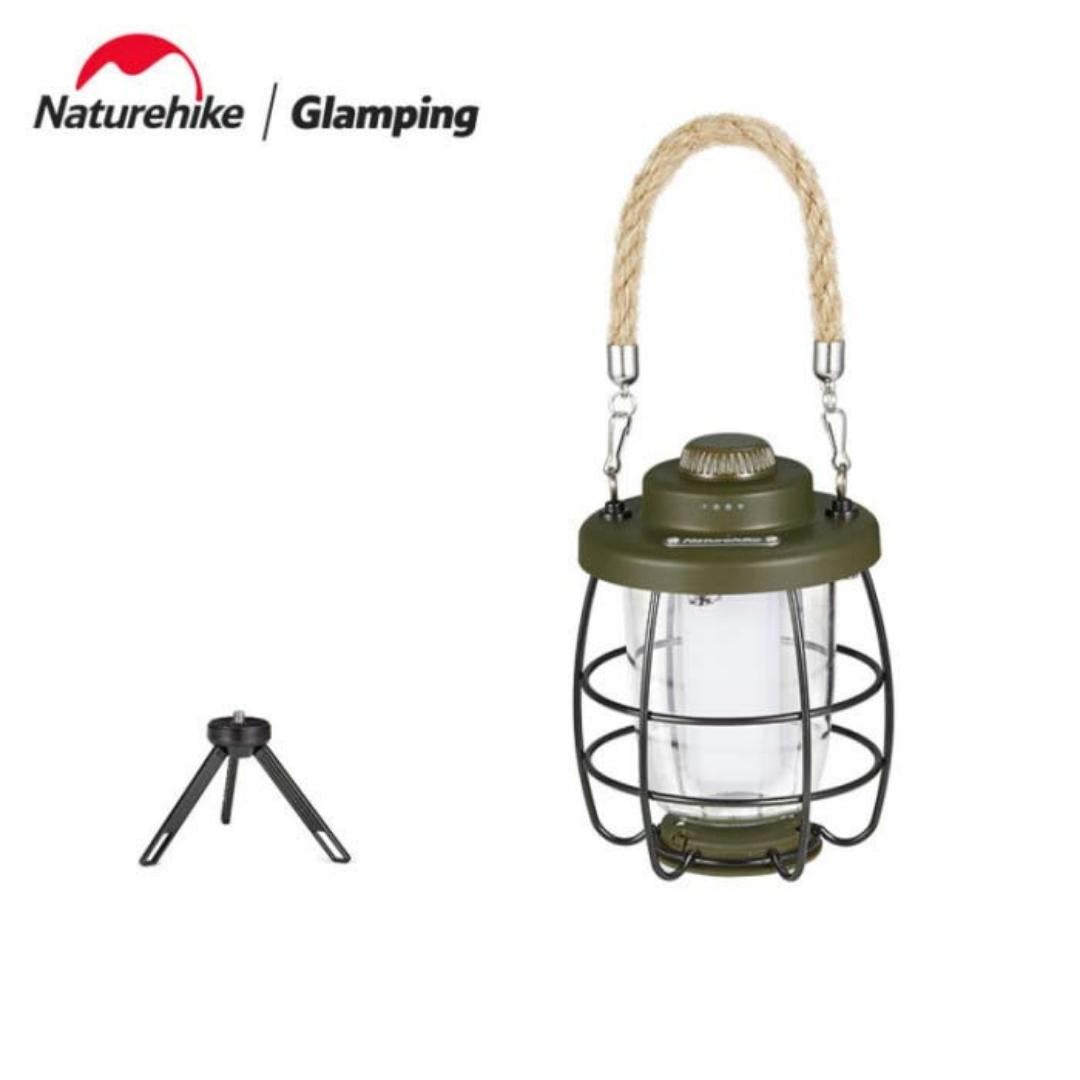 Naturehike USB Rechargeable Outdoor Camping Lantern Hand LED Light Tent  Hanging Lamp Portable Ambient Lamp Atmosphere Light