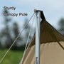 Naturehike NH20TM006 Girder shelter tarp with 2 poles Quicksand Gold