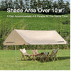 Naturehike NH20TM006 Girder shelter tarp with 2 poles Quicksand Gold