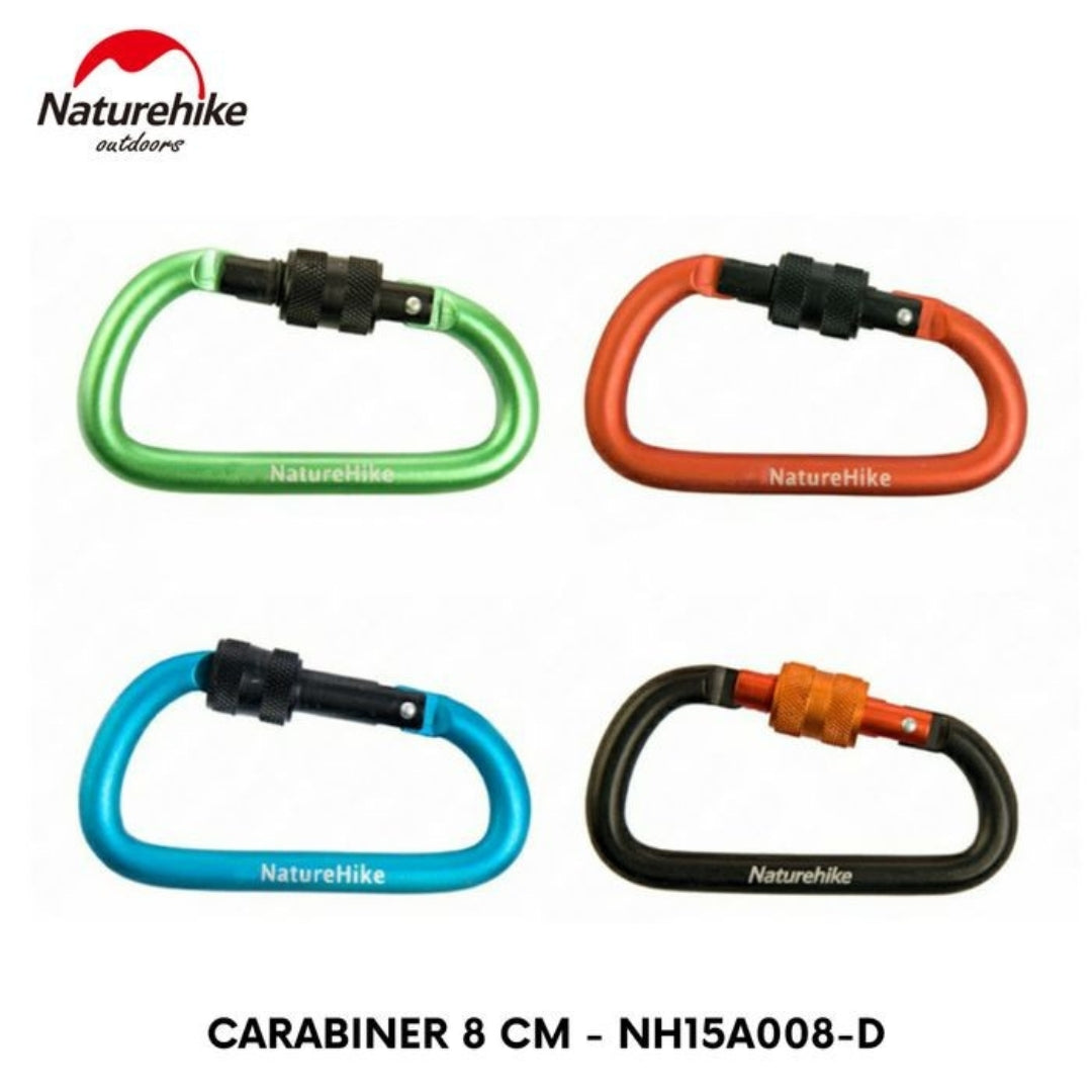 Naturehike NH15A008-D 8cm D-carabiner with Lock