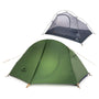 Naturehike NH18A095-D Cycling Ultralight 1 Man Tent + Mats - 20D FOREST GREEN