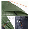 Naturehike NH18A095-D Cycling Ultralight 1 Man Tent + Mats - 20D FOREST GREEN