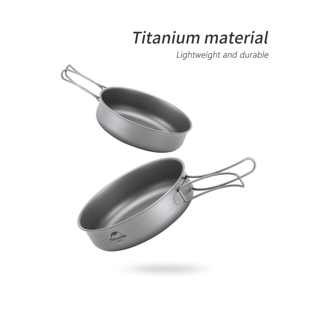 Naturehike TJP01 Outdoor Ti Frying Pan-9H Ti Color (174MM)