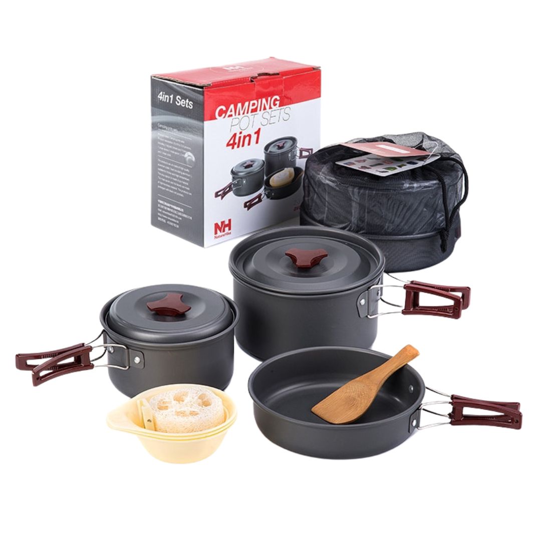 NatureHike NH15T203-G 2-3 People Camping Cookware