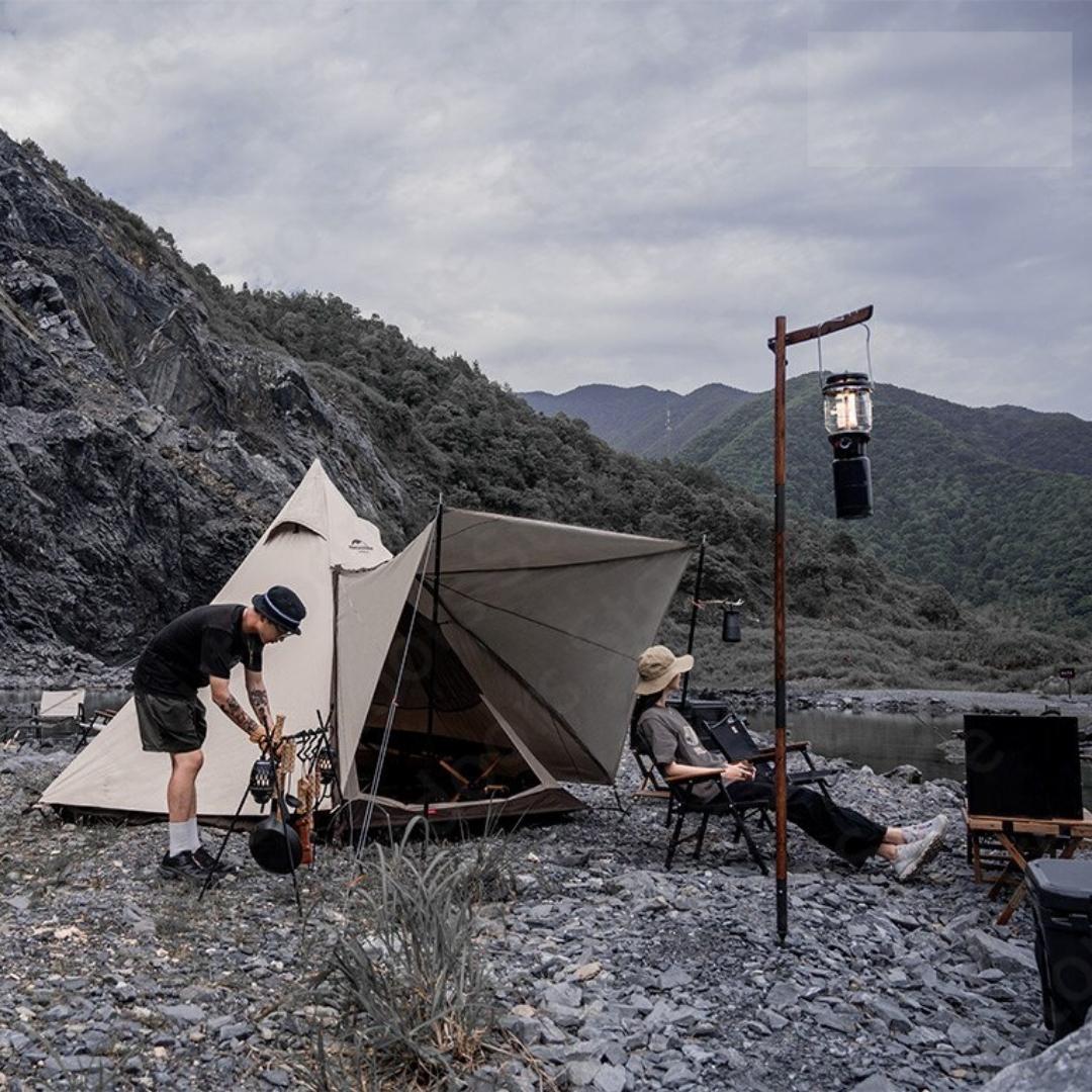 NatureHike NH20ZP013 Hexagon Ranch Pyramid Tent(3-4person) and NH21PJ049 Hexagon Ranch Pyramid Tent Mat