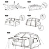 Naturehike Village 13 Tent for 5-8 man (with Hall Pole)