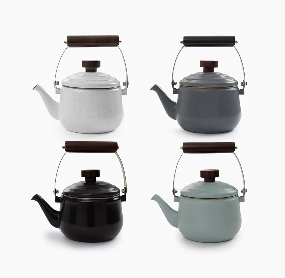 Barebones Enamel Teapot