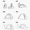 Naturehike UPF50+ ANGO POP UP TENT FOR 4 MAN (WITH HALL POLE)