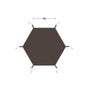 NatureHike NH20ZP013 Hexagon Ranch Pyramid Tent(3-4person) and NH21PJ049 Hexagon Ranch Pyramid Tent Mat