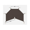 Naturehike NH21PJ049 Hexagon Ranch Pyramid Tent Mat and NH21PJ050 Octagon Ranch Pyramid Tent Mat