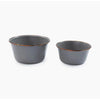 Barebones Enamel Mixing Bowl Slate - Set of 2 (Slate Grey)